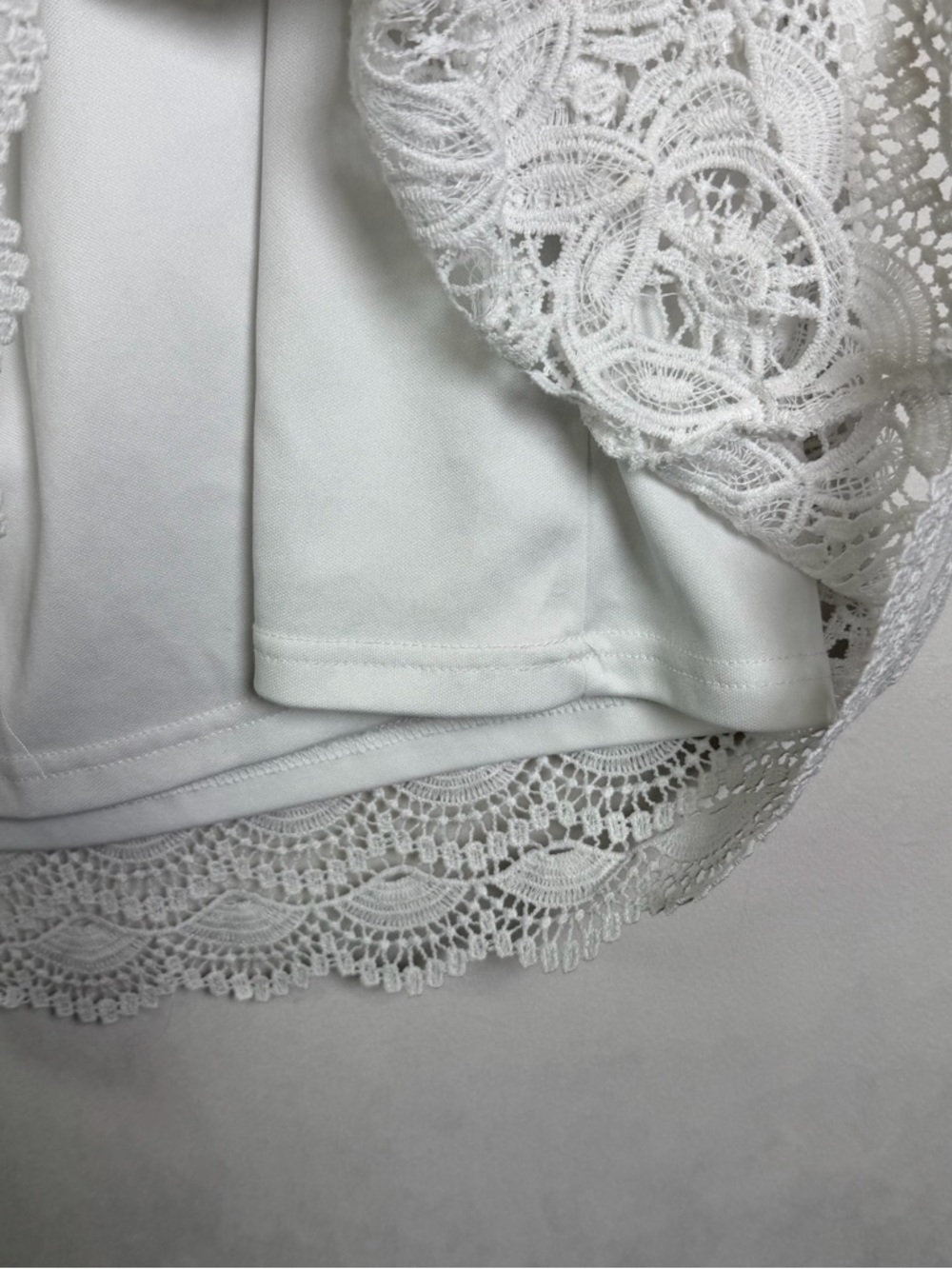 Cato Women’s White Lace Off Shoulder Boho Top Sz XL Cottage Coastal Blouse - Picture 6 of 8